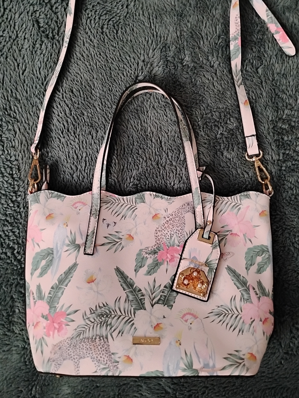 ALDO Tropical Floral Print Handbag Women's Purse